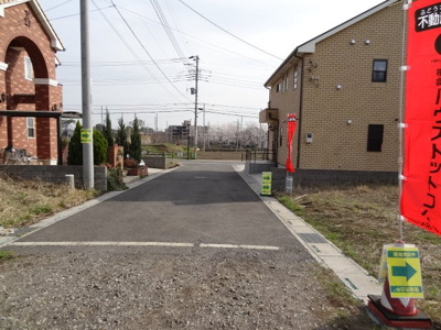 【前面道路含む現地写真】 | さいたま市緑区三室高台の、未公開売地