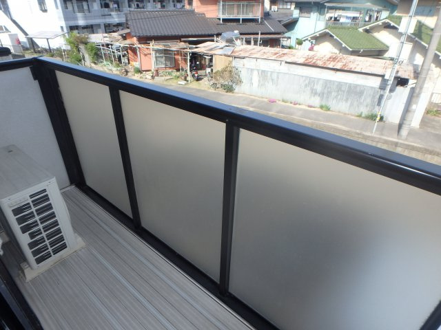 えとあタウンＡのバルコニー|西中新田　えとあタウンＡ　1Ｋ　バルコニー