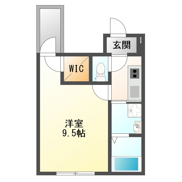 フジパレス塚本東の間取り