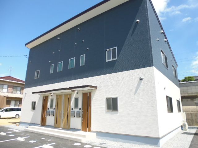倉敷市藤戸町天城のアパートの外観