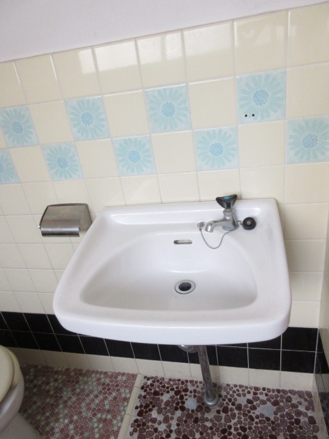 寿ハイツの独立洗面台