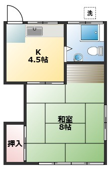 寿ハイツの間取り