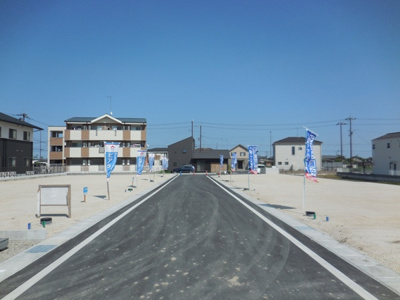 【前面道路含む現地写真】 | 大津市今堅田一丁目647-9 7号地　土地　条件付 | その他