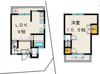 【間取り】 | 大津市国分1丁目5-36　テラスハウス | 間取り