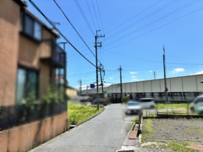 【前面道路含む現地写真】 | 大津市唐崎３丁目9-30　売土地 | 2026年7月撮影、前面道路