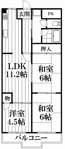 【間取り】 | グランドール福川
