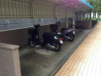 【その他共用部分】 | 鷺沼カルミア | バイク・自転車置き場