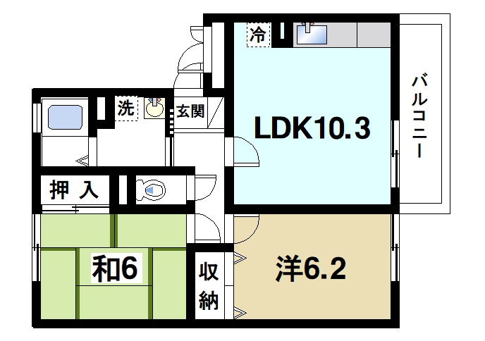 セジュールNⅠの間取り