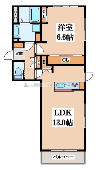 【間取り】 | ヘレナガーデン花園本町Ⅰ