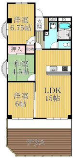 【間取り】 | コスモハイツ甲子園