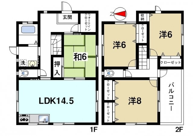 松田タウンハウスの間取り