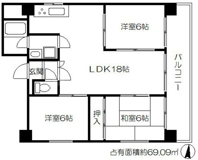【間取り】 | アルテハイム天六Ⅱ