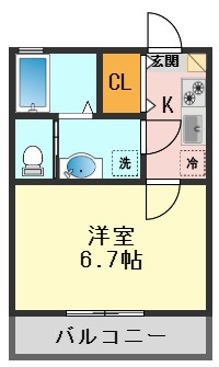 リリックコートひまわりの間取り