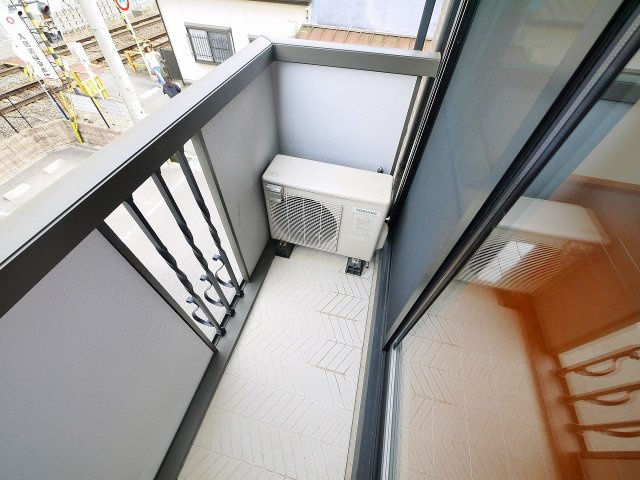 グランドゥール西大寺のバルコニー|落ち着いた時間を過ごせるバルコニーです