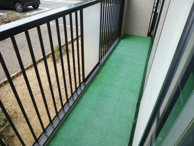 ラピュータ大島Ａのバルコニー