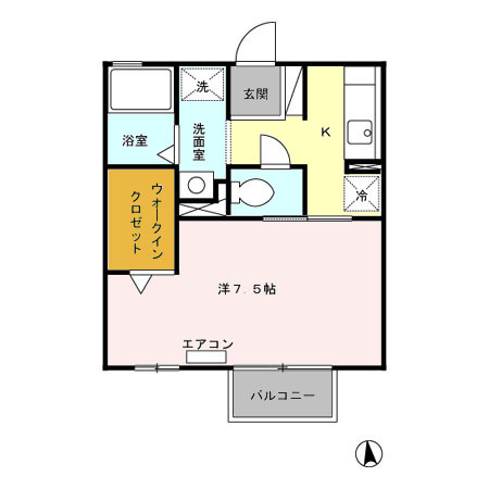 サフィールＢの間取り