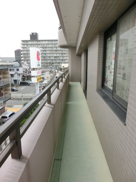 淀川ハイライフマンションのバルコニー