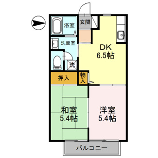 【間取り】 | ハイツ・花のこみち A棟