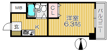 【間取り】 | アーチ立花II