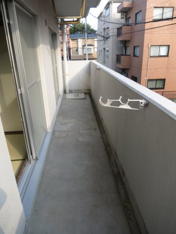 ドミール八坂のバルコニー