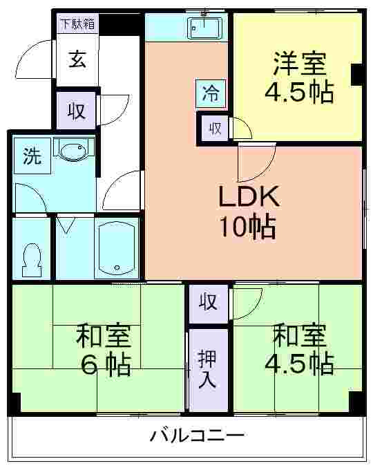 ドミール八坂の間取り