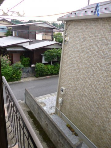 片倉ハイツのバルコニー