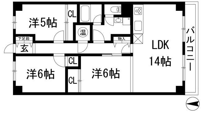 【間取り】 | 伏尾台マンション
