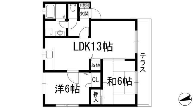 【間取り】 | ゆずりはサンハイツ