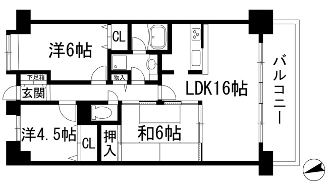 【間取り】 | レジオン川西多田