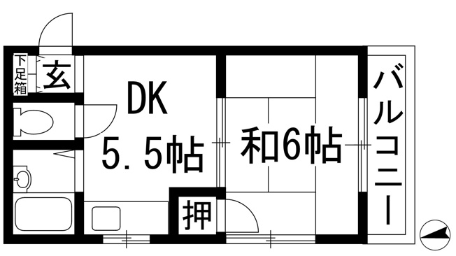 【間取り】 | サンハイツ池田