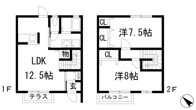 【間取り】 | ピーチヒルテラス2番館