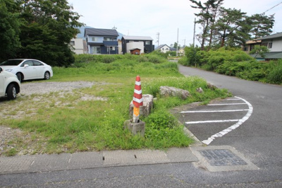 【前面道路含む現地写真】 | 大津市南小松1075　売土地 | 道路境界付近