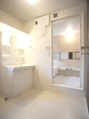 【独立洗面台】 | ヴィコロ壱番館 | 洗髪洗面化粧台と洗濯機置き場があります♪