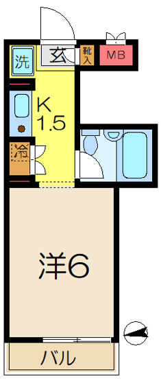 【間取り】 | スカイコート横浜富岡