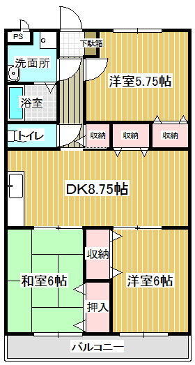 ソレーユ大海の間取り