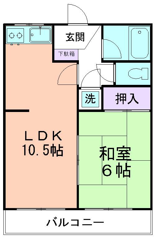 サンパークハイツの間取り