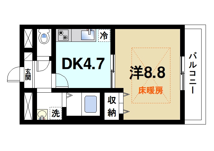 アムール Halekulaniの間取り|風通しが良く快適な間取りです