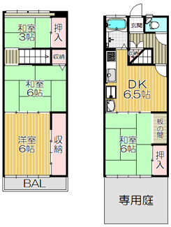 【間取り】 | 東鳴尾テラスハウス