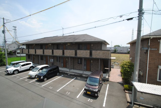 久留米市津福本町のアパートの展望