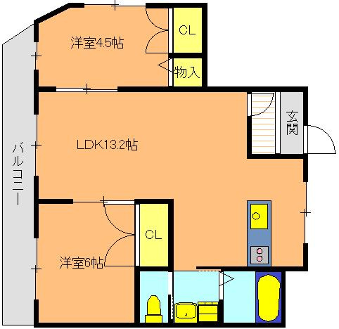 コーポ愛和の間取り