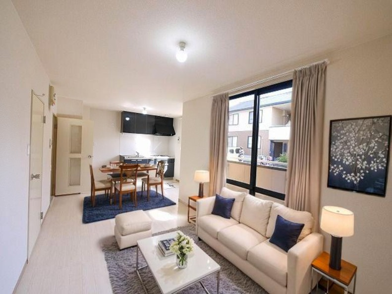 ウィステリアの居間・リビング|CGで家具等を配置したもので家具等は含まれません
