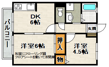 コーポバンブーバレーの間取り