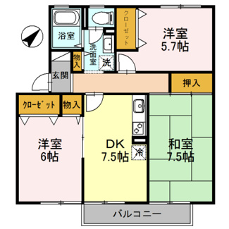 【間取り】 | メゾンボヌール