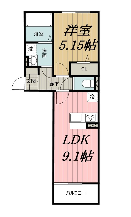 メゾンエミールドゥの間取り