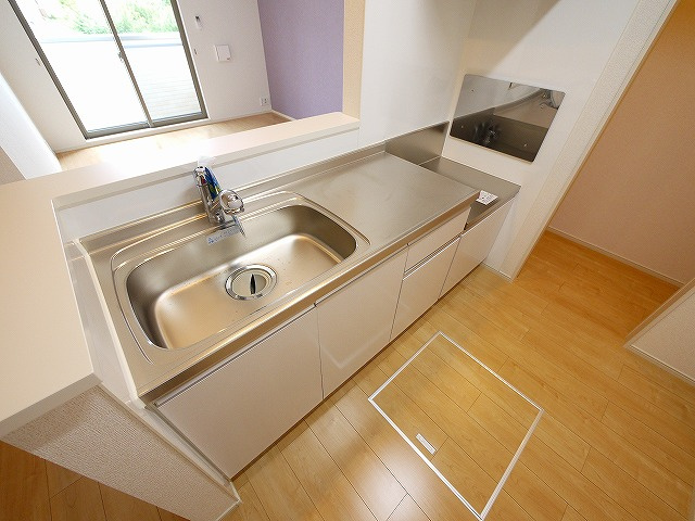 シエルブルーⅡのキッチン|使いやすいキッチンです