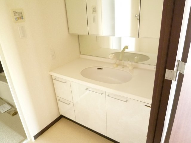 エル・セレーノ上本町レジデンスの独立洗面台