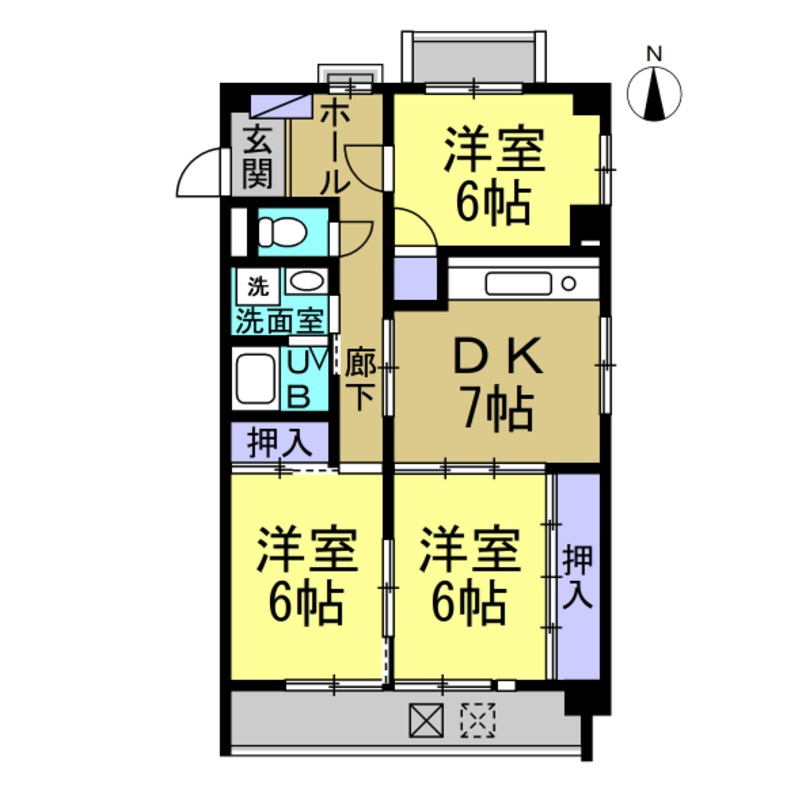 第七サワータウンの間取り