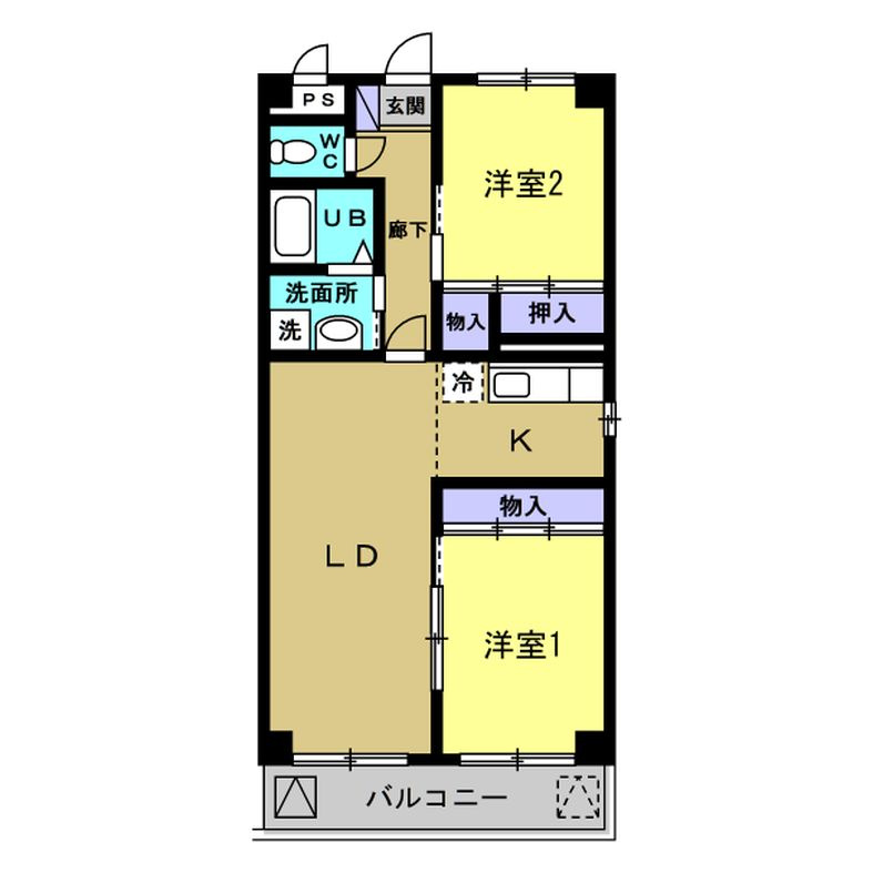 ＣＯＭ’Ｓ二ツ坂の間取り