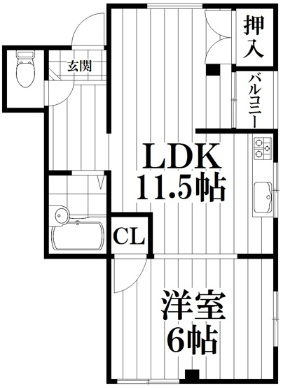 【間取り】 | ベルデハイツ諸福