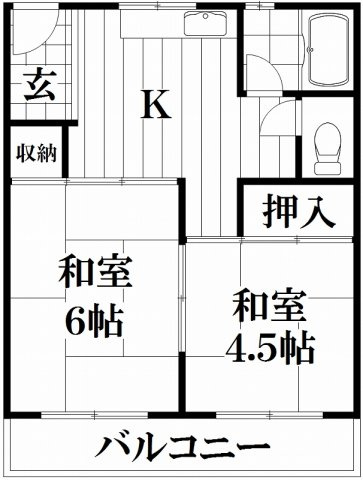 【間取り】 | 三楽ハイツ